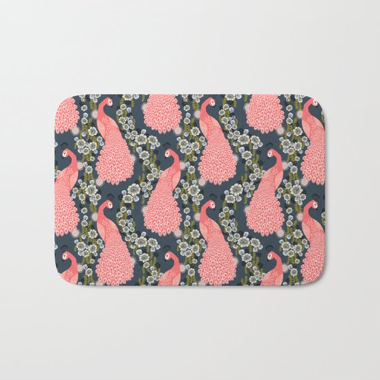 Peacock by Andrea Lauren Bath Mat
