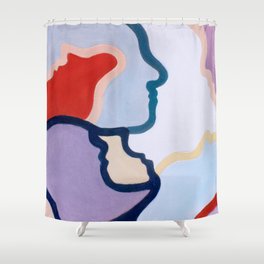 More Alike than We Think Shower Curtain