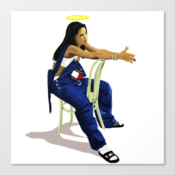 Aaliyah Canvas Print By Mikehanz Society6