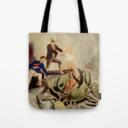 Giant crabs attack Tote Bag