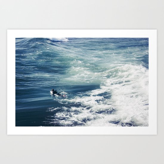 Surfing the Pacific Art Print