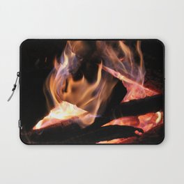 Camp Fire in the Winter Laptop Sleeve