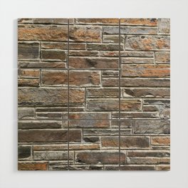 Stone brickwork Wood Wall Art