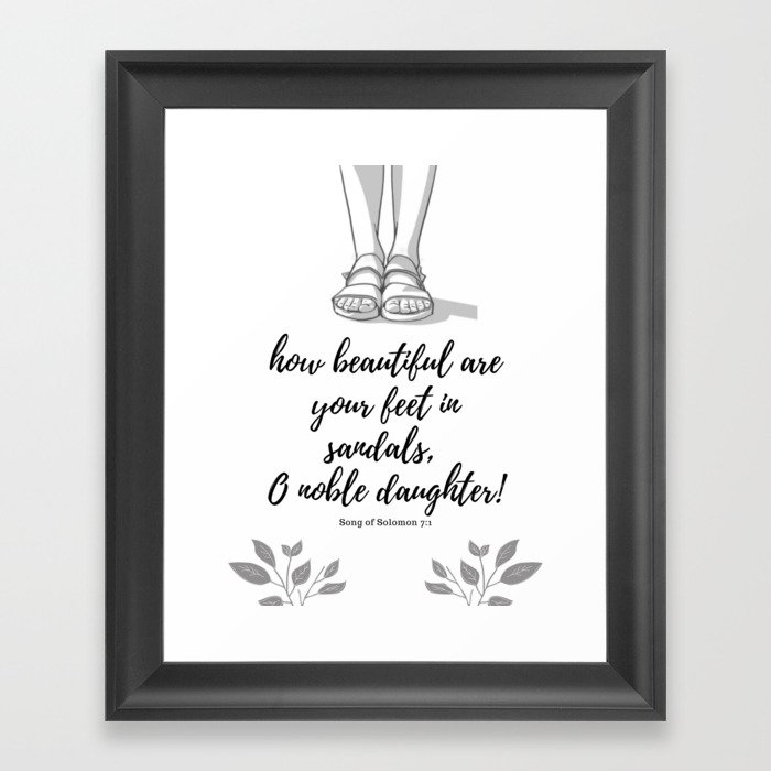 Camp Sandals Framed Art Print