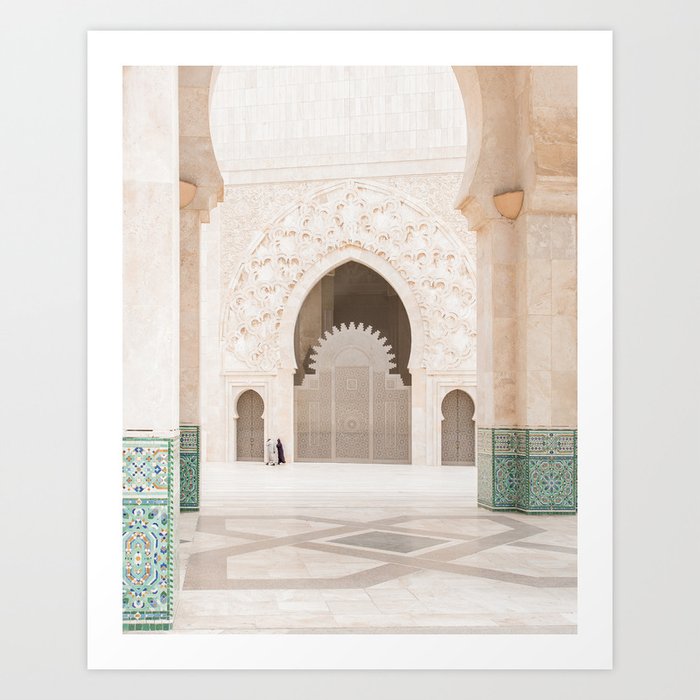 Moroccan Life - 2 Men at the Mosque Art Print