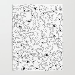 Abstract Doodle Dance Poster