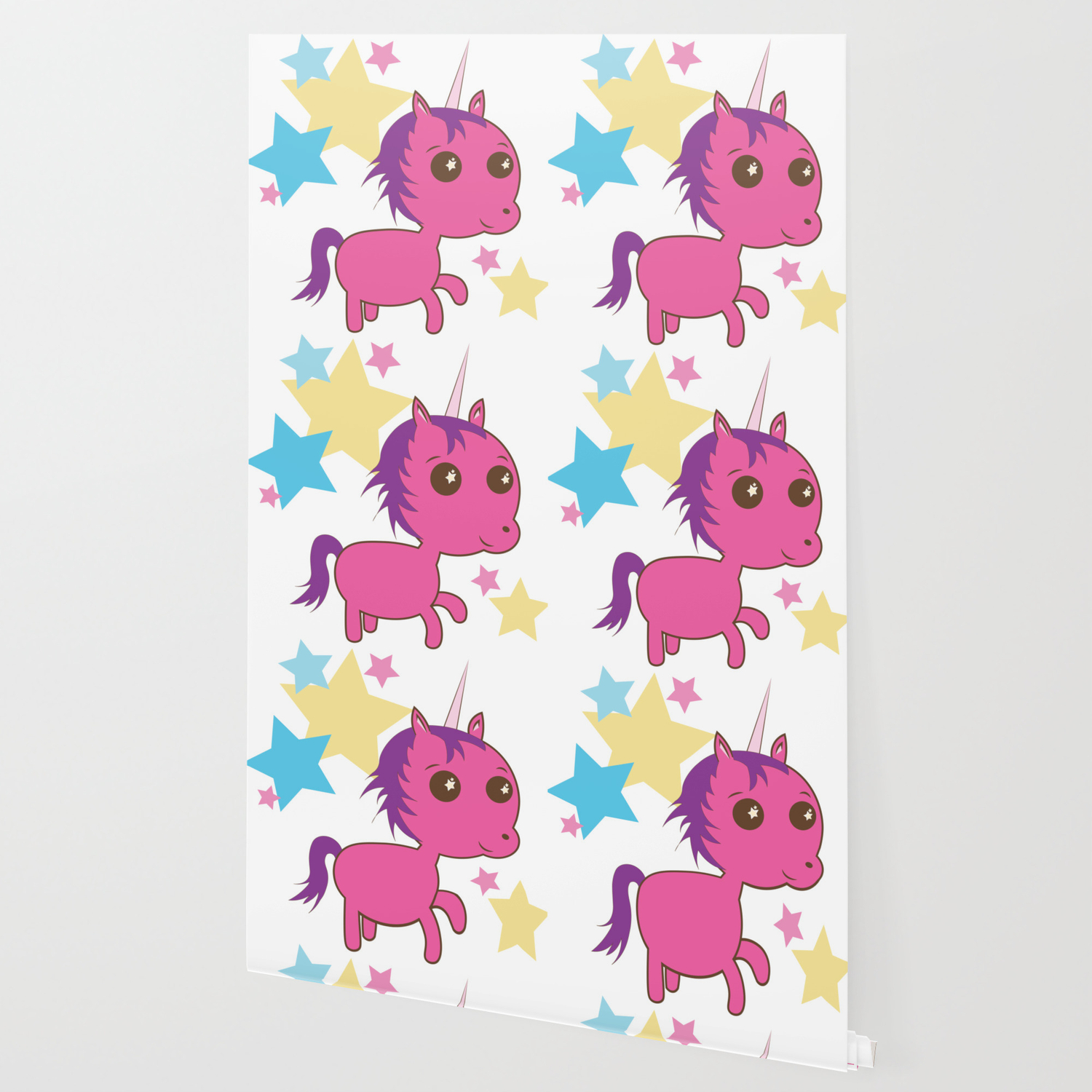 Pink Unicorn Sparkles Wallpaper By Faeriemamafreedesigns