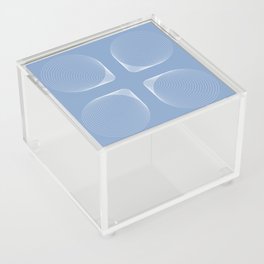 Circle Optical Illusion Pattern Acrylic Box
