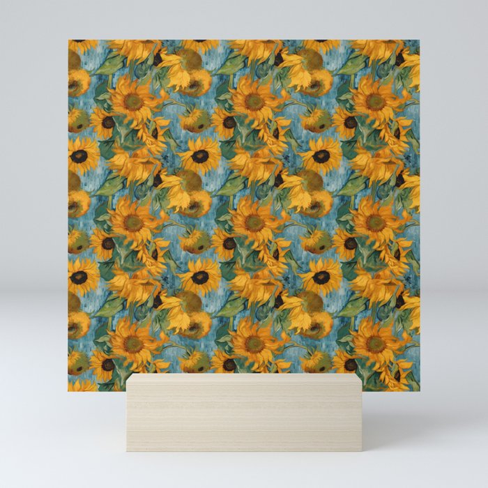 Van Gogh sunflowers forever Mini Art Print