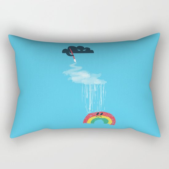 Rain Rain Go Away Rectangular Pillow