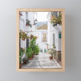 White Village Series, El Borge in Southern Spain,  Travel Photography, Europe Art Print Framed Mini Art Print