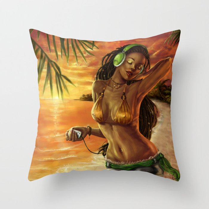The Sound Of Summer Throw Pillow