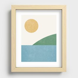 Sunny Landscape Recessed Framed Print