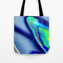 Abstract Abalone and Opal Wave Tote Bag