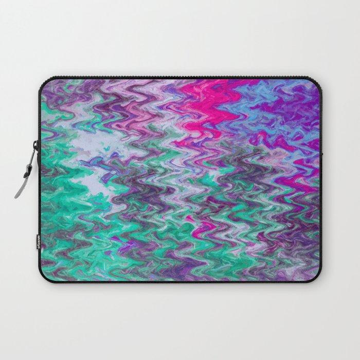 Crazy Fluid Painting Abstract Laptop Sleeve