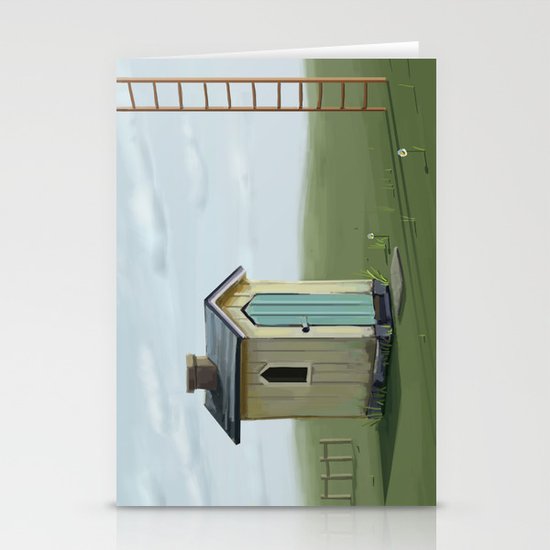 sky ladder Stationery Cards