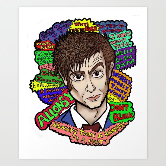 The 10th Doctor Art Print