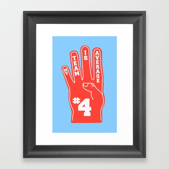 Foam Finger Framed Art Print