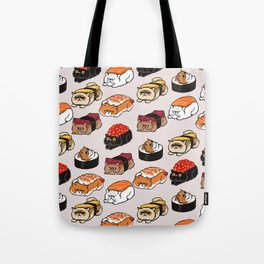 Sushi Persian Cat Tote Bag