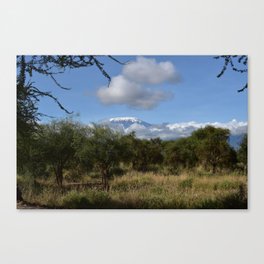 View Of Mountain Kilimanjaro  Canvas Print