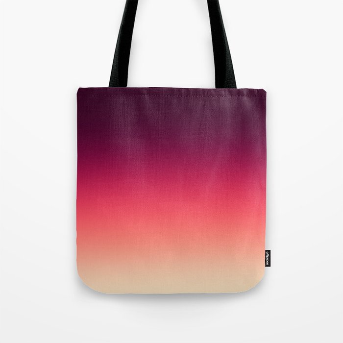 Strawberry Pink Skies Colorful Gradient Tote Bag