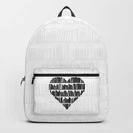Book Lover II Backpack | Librarian, Reader, Literature, Library, Heart, Teaching, Books, Lover, Read, Graphicdesign 