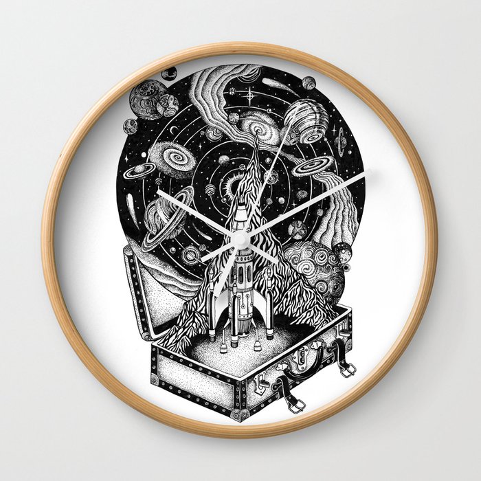 Cosmos Space Travel Wall Clock