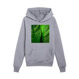 Large Shimmery Green Leaves #decor #society6 #buyart Kids Pullover Hoodies