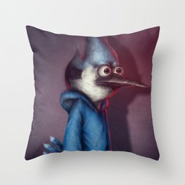Mordecai from Regular Show Throw Pillow