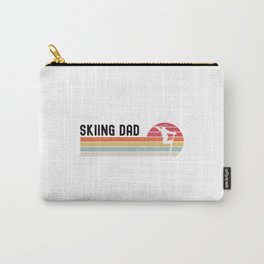 Skiing Dad  TShirt Daddy Shirt Papa Gift Idea Carry-All Pouch
