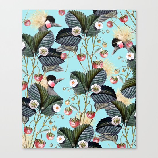 Strawberry Brush Hide-Out #society6 #decor #buyart Canvas Print