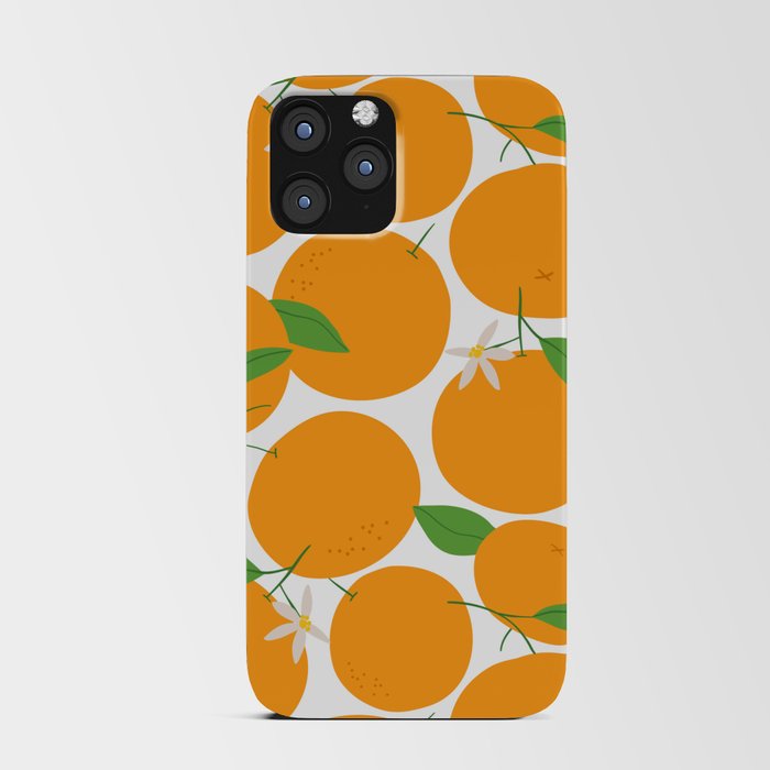 Orange fruit seamless pattern illustration  iPhone Card Case