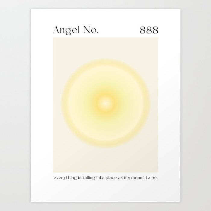 Angel Number 888 Art Print