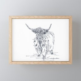 Casual Cow Framed Mini Art Print