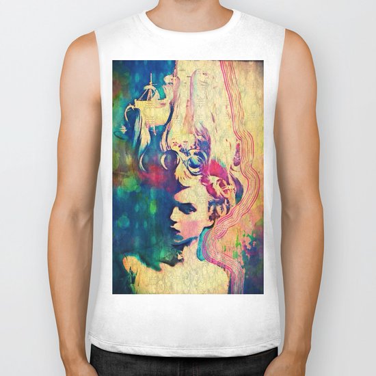 She is sweet ship candy Biker Tank
