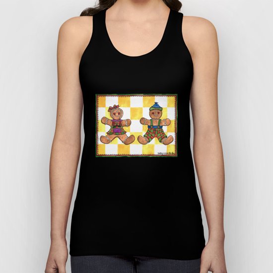 The Gingerbread Twins Unisex Tank Top