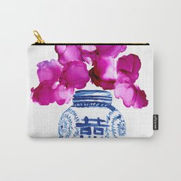 Chinoiserie & Blooms Carry-All Pouch