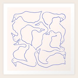 Duck Duck Goose Art Print