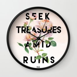 Seek Treasure Wall Clock