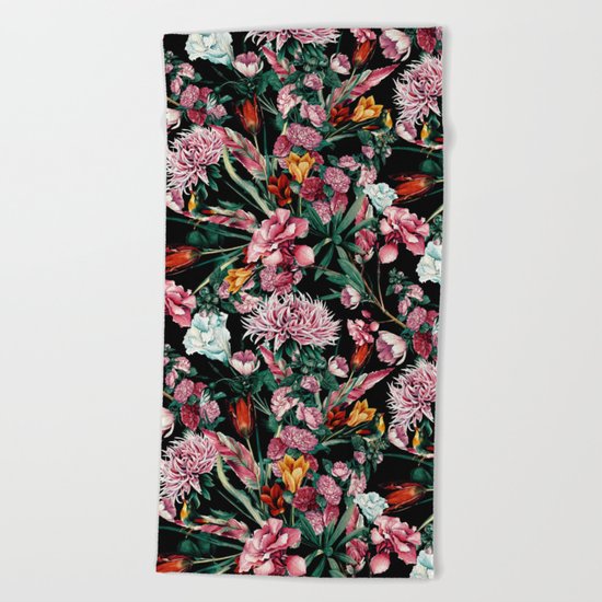 RPE SEAMLESS FLORAL IX Beach Towel