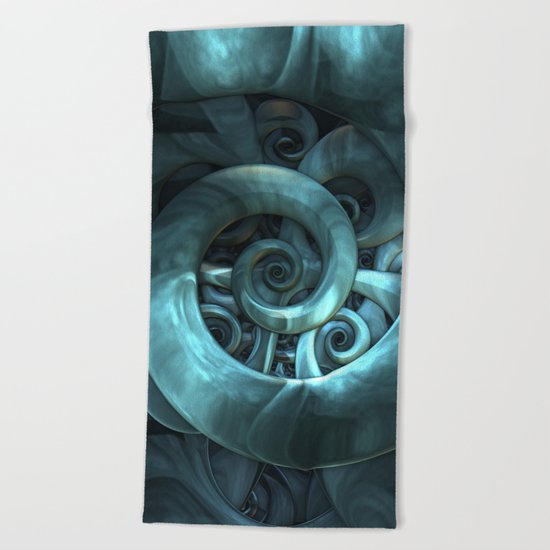 Gone Spiral Beach Towel
