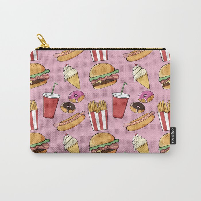 Fast-Food (pink) Carry-All Pouch