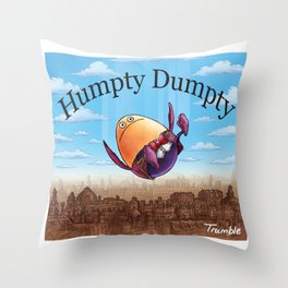 "Humpty Dumpty" (Mother Goose Retold-Book Cover) Throw Pillow