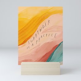 Surrender is a Practical - Inspirational Abstract Art Mini Art Print