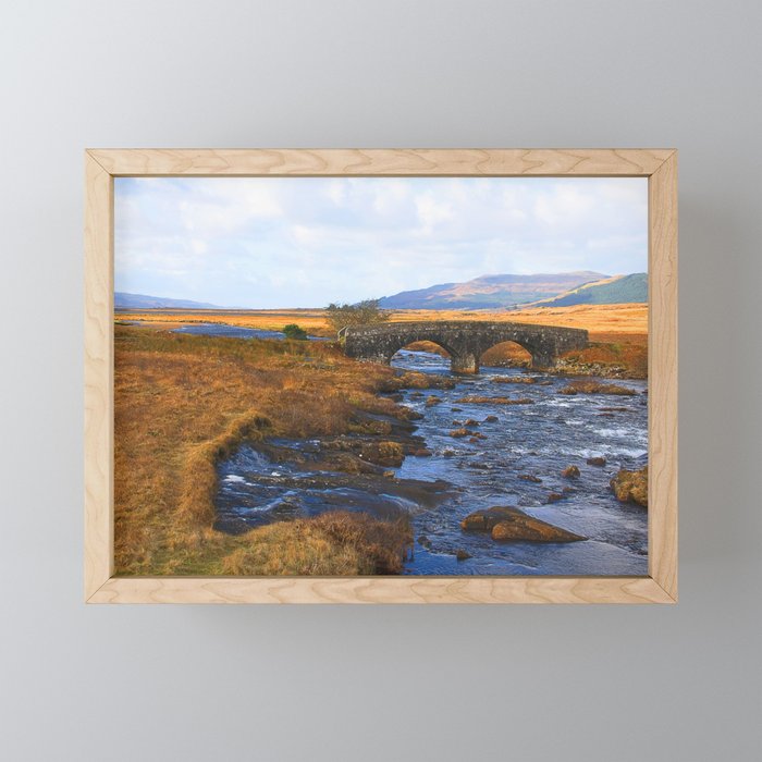 River Ba Bridge, Isle of Mull Framed Mini Art Print