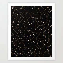 Stars & Constellations Art Print