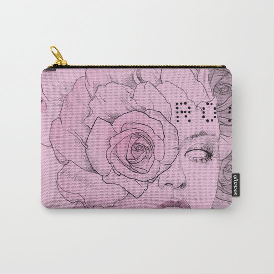 rose black Carry-All Pouch