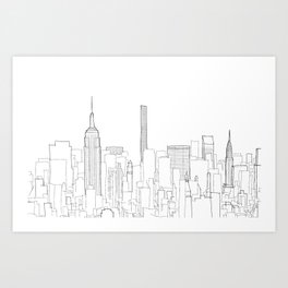 New York City Doodle Art Print