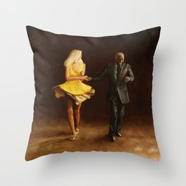 Margaret and Charlie Throw Pillow