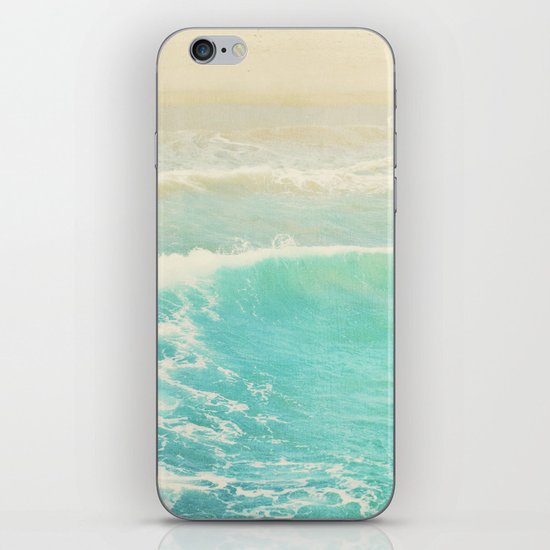 beach ocean wave. Surge. Hermosa Beach photograph iPhone & iPod Skin